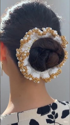 Incredible crochet beaded hair scrunchies tutorial for beginners#diy#2026