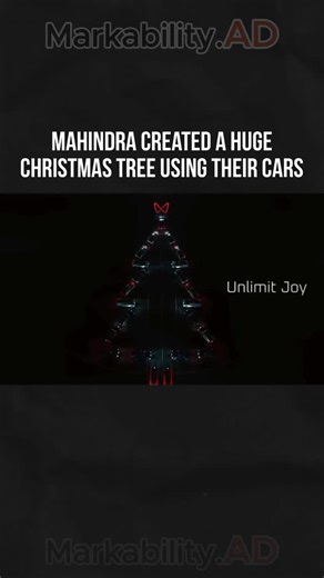 Marketing | Business | investing on Instagram: "Mahindra just pulled one of the smartest Christmas ads ever 🎄🚗 They literally lined up their cars to form a massive Christmas tree — no CGI, no gimmicks, just pure creativity and precision. This ad isn’t about selling a car, it’s about selling a feeling: joy, unity, and brand confidence. Simple idea, perfect execution, unforgettable visual. Proof that when marketing understands psychology, symbolism, and timing… it hits HARD. Whoever approved thi