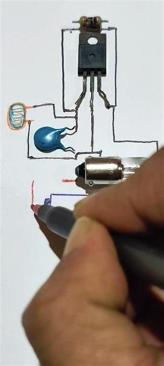 How to make//Light Auto matic on-off//circuit diagram#electronic #shortvideo #youtubeshorts