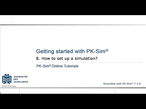 8. How to set up a simulation in PK-Sim?