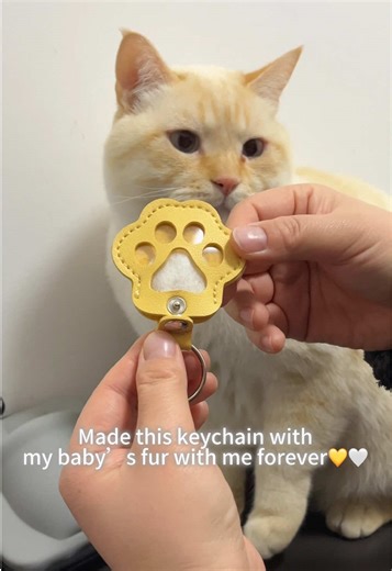I love you 3000 times ✨🐾💛 Love this yellow one,perfectly match my kitten’s colour #catlover #keychain #petlover #petowners #petmemorial