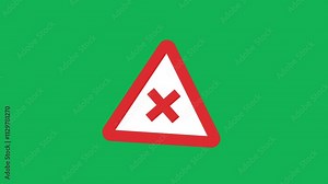 No entry or do not enter. Traffic sign. Road Stock Video