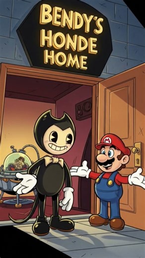 bendy and mario time machine