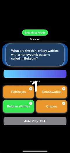 Breakfast Foods ||| Quiz |||