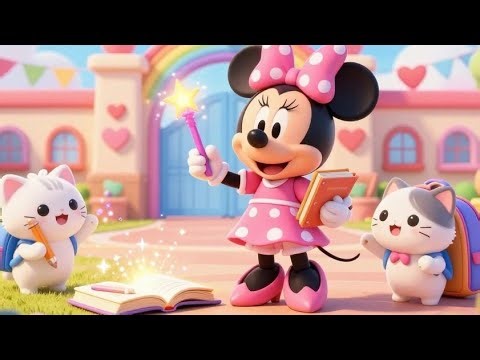 Minnie Mouse and the Kitten’s Magical School Adventure! ✨🏫🐱