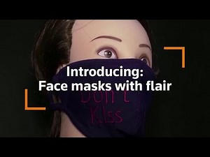 Designer creates personalized face masks
