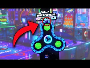 Giant FIDGET SPINNER game at the ARCADE!