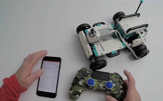 遥控乐高机器人，测试PS4手柄和虚拟远程控制