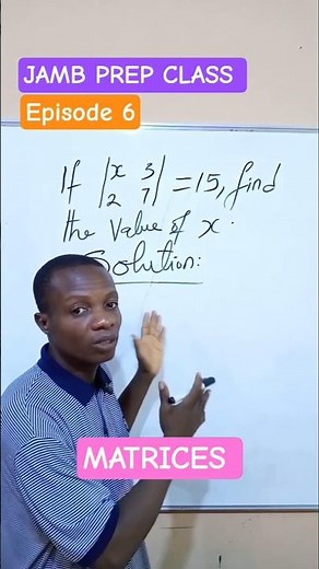 Solve for X Using Determinants | 2×2 Matrix Equation Explained Step-by-Step #maths#jamb#jamb2026