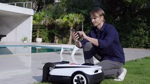 ECOVACS Goat A2500 RTK Robot Lawn Mower, Lidar-Enhanced RTK+Vision Navigation, Auto-Mapping, Dual Blades, Edge Precision Mowing, Perimeter Wire-Free, Suitable for 5/8 Acres Lawn, 50% Slope Capability