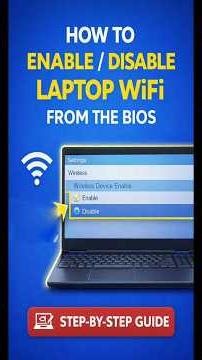 How to Enable Disable Laptop WiFi from the BIOS#EnableWifi #DisableWifi#WifiFromBIOS #LaptopWifiFix