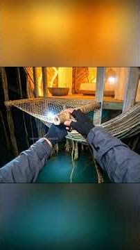 Treehouse on Water | Solo Cabin Build ASMR #buildcraft #shelter #survival #forest #survivalbuilds