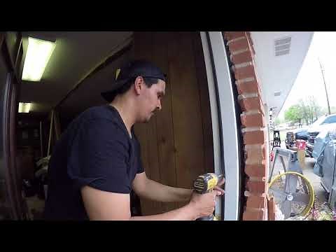 HOW TO CUT THROUGH BRICK & INSTALL EXTERIOR DOOR