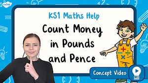 Count Money in Pounds and Pence | KS1 Maths Concept Video