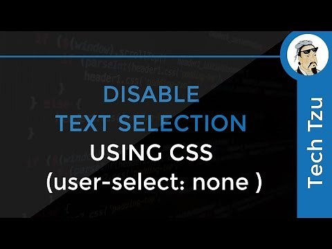 How to disable text selection with CSS