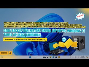 How to Backup and Restore Windows 11 Laptop/PC Drivers Without Additional Applications Before Rei...