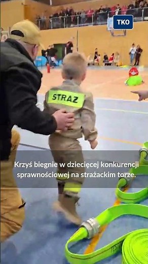 Three-year-old Krzyś - the youngest firefighter