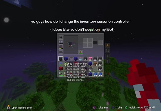 Changing Inventory Cursor in Minecraft on Controller