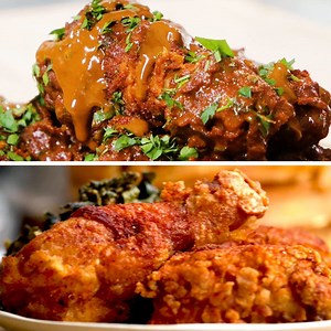 Learn how to master two different delicious styles of fried chicken by Marcus Samuelsson. #ThrowbackThursday 🍗 FULL RECIPES: https://tasty.co/recipe/fried-chicken-by-marcus-samuelsson | Tasty UK