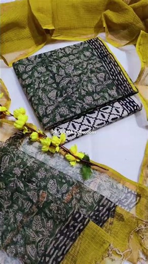 Hand block printed kota doriya suits #suit #shorts
