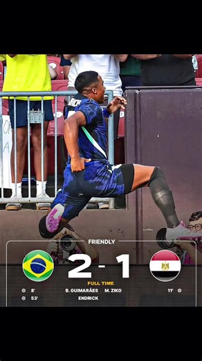 Brazil 2-1 Egypt — Friendly Match Highlights