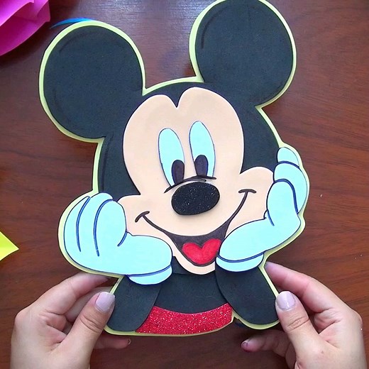 Mira como puedes hacer topper decorativo de Mickey Mouse en foamy | Astrid Ponquis