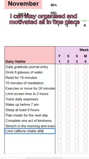 Stay Consistent with Your Habits | Simple Habit Tracker