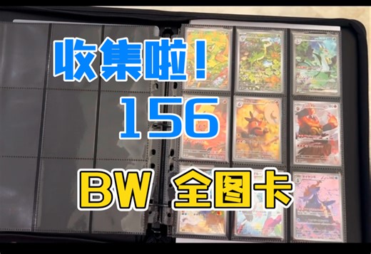 宝可梦 收集啦！156 黑·白 BW全图卡