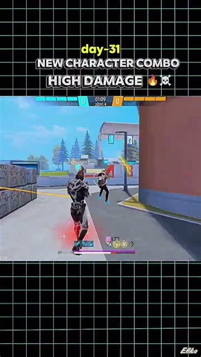 DAY-31⚡New ray character combination ☠️🔥#viral#gaming #shorts
