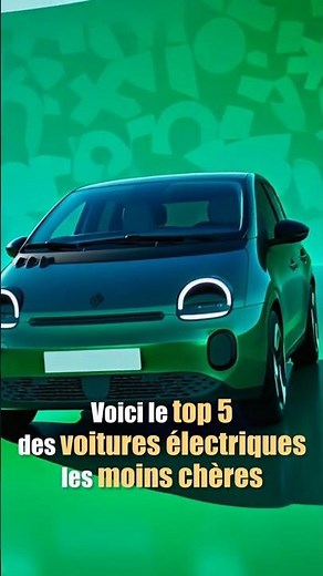 Top 5 voitures électriques les moins chères #vehiculeelectrique #twingo #ec3 #byd #dacia #leapmotor