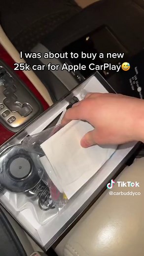 Listen… I wanted Apple CarPlay but I didn’t want to go to extreem to get it. I love this thing!! . . . #carbuddy #caraccessories #carplay #androidauto #carlover #carguy #oldcar #cartiktok #cargadgets #radio #bluetooth #tiktokmademebuyit #viraltiktok #carhacks #trending #cars