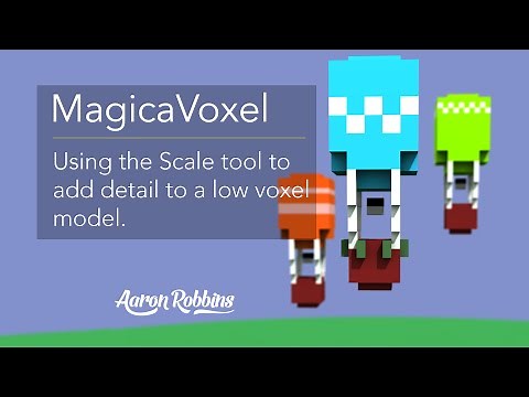 MagicaVoxel - Using the Scale Tool to Create Detail on Low Voxel Models