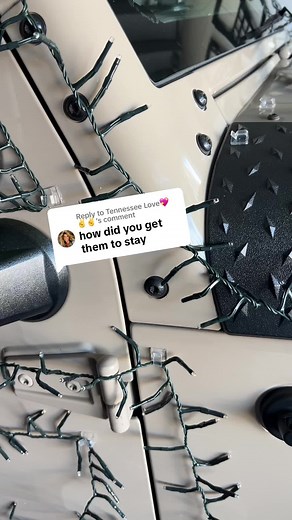 Christmas Jeep Decoration Tips: Adhesive Clips from Amazon