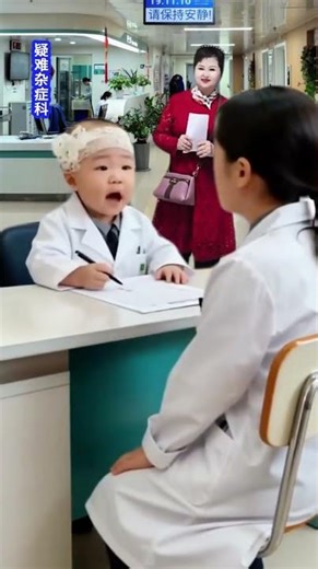 Cute baby funny photoshoot with human cub #11