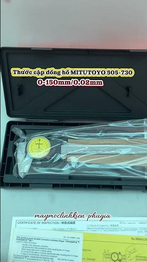 Thước Cặp Đồng Hồ Mitutoyo 505-730: Dải Đo 0-150mm – Độ Chia 0.02mm