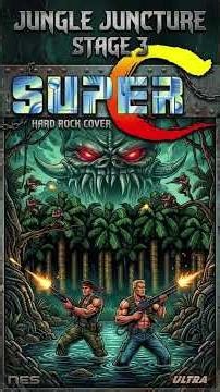 Super Contra / Super C (NES) - Jungle Juncture (Stage 3) | Hard Rock Cover