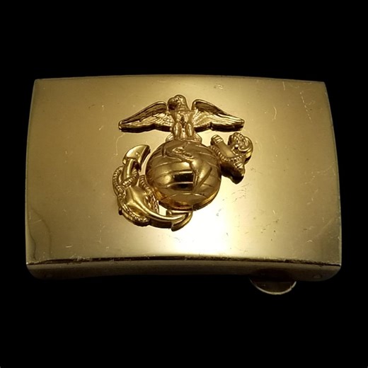 Vintage US Marine Corps Emblem Belt Buckle Gold Tone Eagle Globe Anchor Brass - Etsy Canada