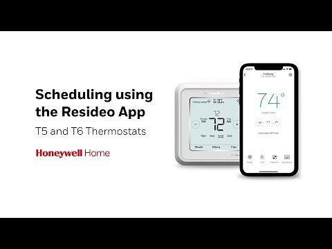 Scheduling Using the Resideo App – T5 and T6 Pro Smart