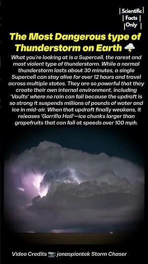 WATCH : The Breathtaking Timelpase of terrifying thunderstorm 🌩️ #supercell