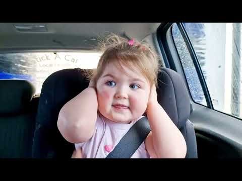 Toddlers First Car wash! *Mixed Emotions 😅