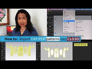 How to Bring DXF/PDF Patterns in CLO Quick and Easy