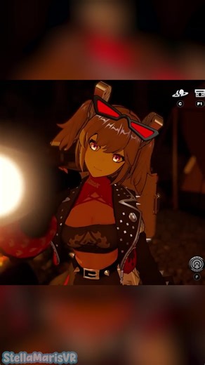 Burnice light following #asmr #vrchat #zenlesszonezero | Vr Chat