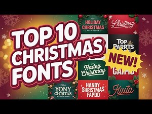 10 Must-Have Christmas Fonts in Canva