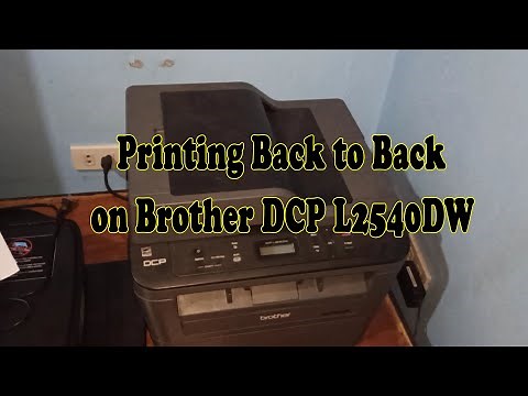 Printing Back to Back on DCP L2540DW printer | How to print Back to back page