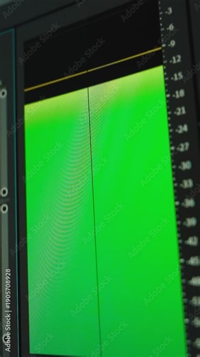 Work in the program for video editing on personal computer or laptop close up. Navigation in a computer program. Cursor movement. Work in the home office.