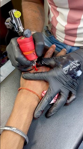 Cyber Tribal Wrist & Finger Design Tattoo , Cyber tattoo, Tribal tattoo, wrist tattoo, finger tattoo