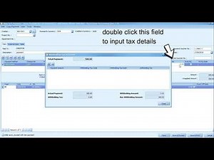 Withholding Tax in AutoCount