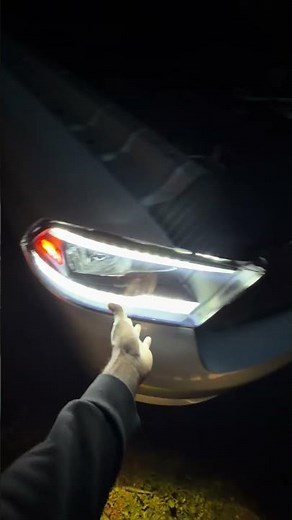 Aftermarket Ram 1500 headlights installed