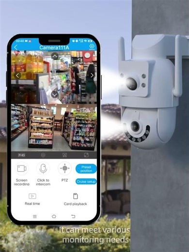 Jooan 4K 8MP HD Wifi PTZ Camera Outdoor 5G Wifi Dual Lens Security I