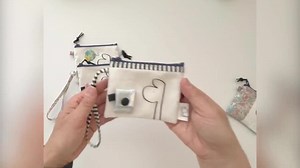 Handmade Cotton Coin Purse: Floral Fabric Accents, Mika-b Design - Etsy